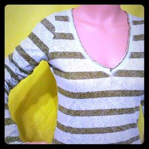 Free People Sheer Striped Top